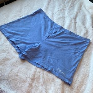 3/$25 Vintage Sun Lover 100% Cotton Light Blue Shorts XL